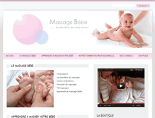 Tablet Screenshot of massage-bebe.net
